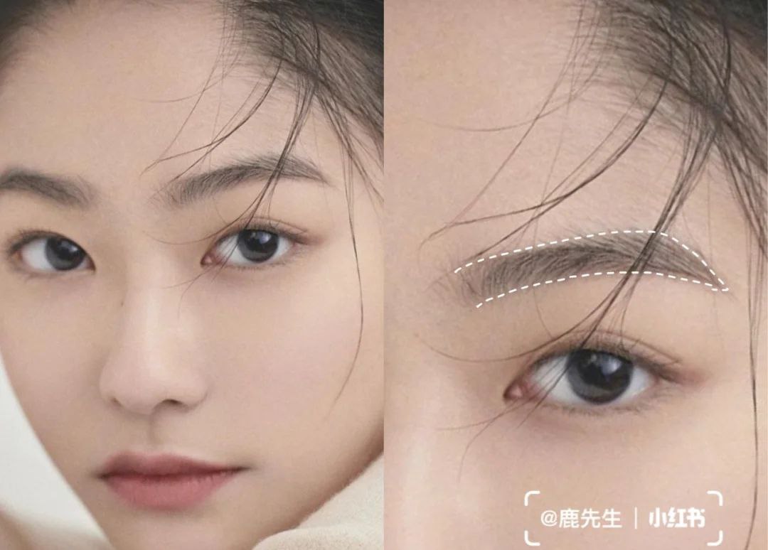 第四步:自然原生眉加强妆容氧气感