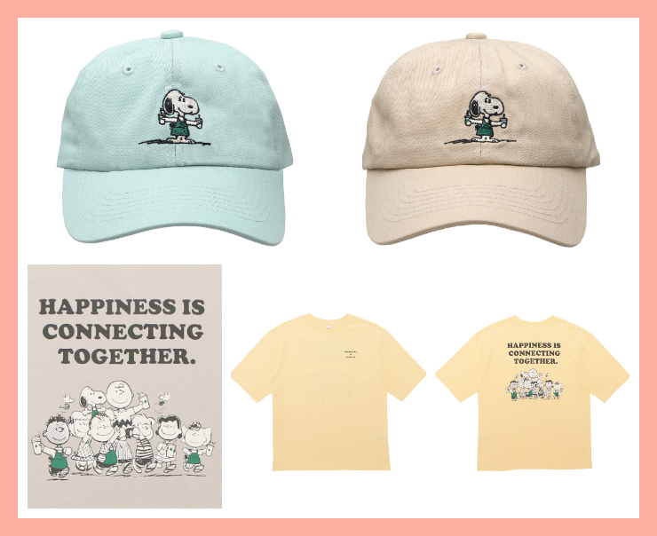 #史努比鸭舌帽及宽版T恤