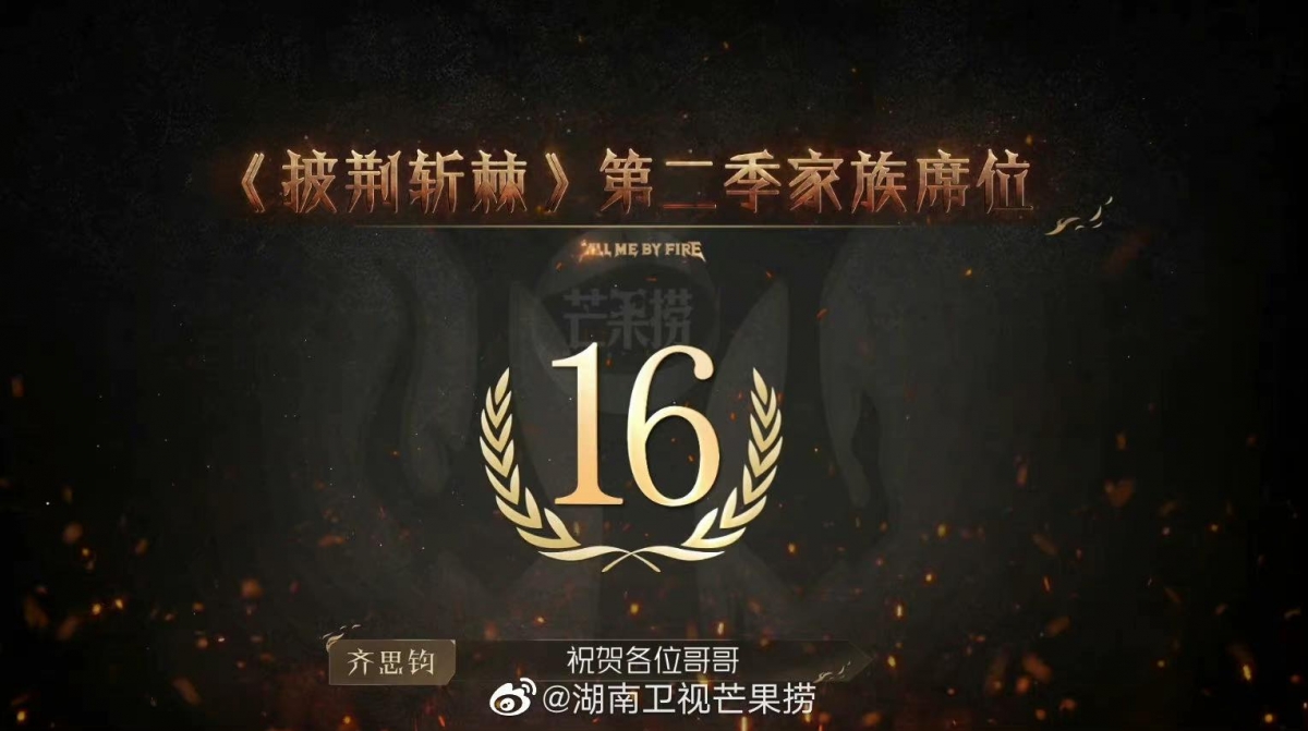 陈小春率先拿下4 个席位