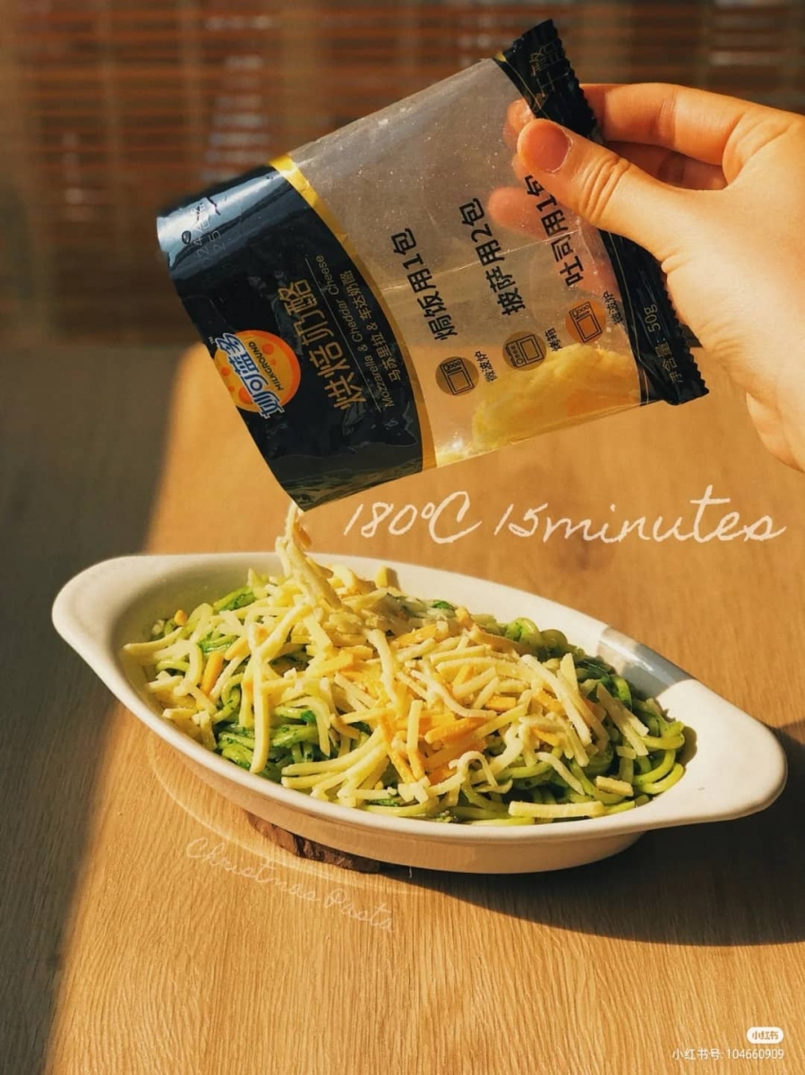 3、圣诞芝士焗意面