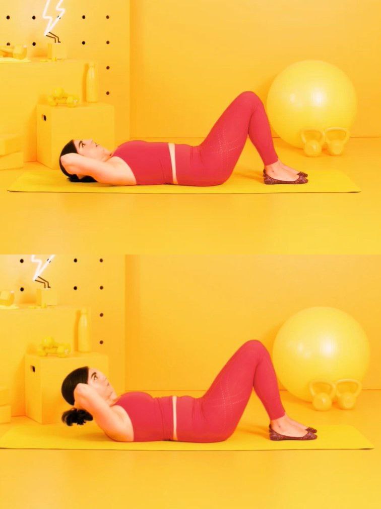 普拉提入门动作一:腹部卷曲