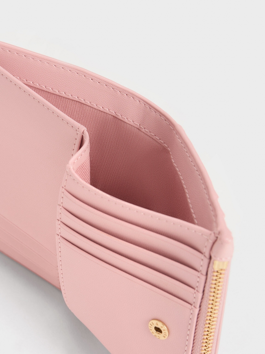 Gemma Quilted Cardholder - Light Pink