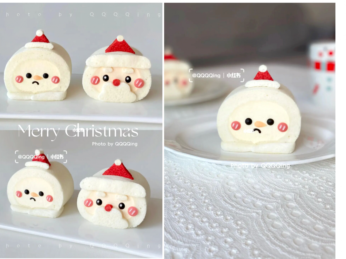 1、软萌天使蛋糕卷