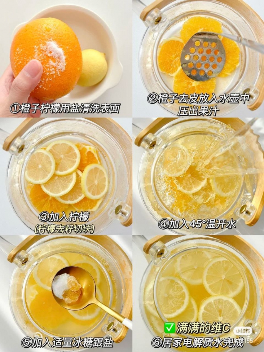 1、柠檬电解质水