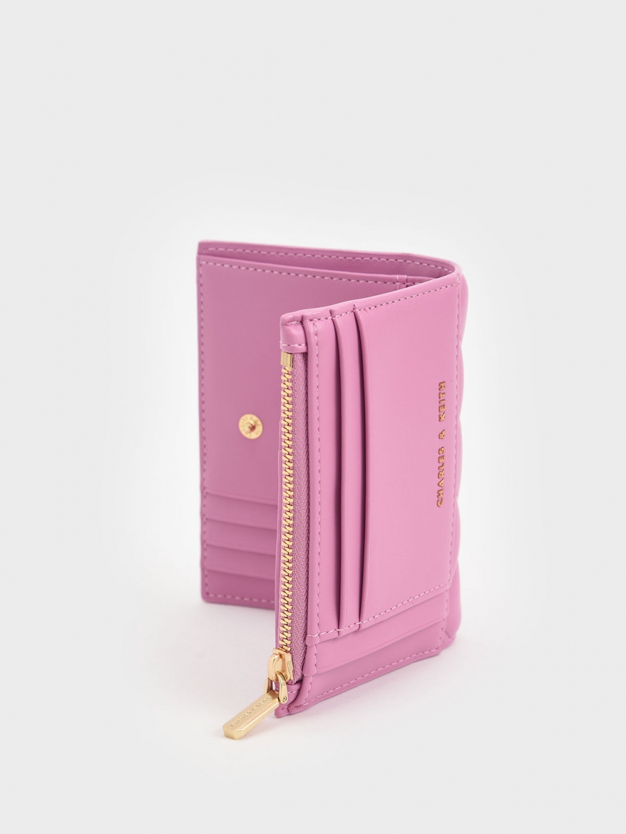 #Gemma Quilted Card Holder - Pink