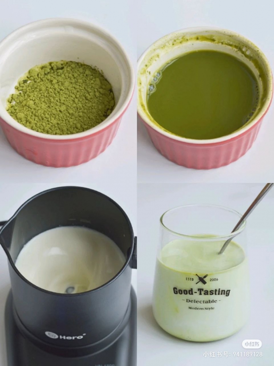 ③ 鲜奶茶抹茶拿铁