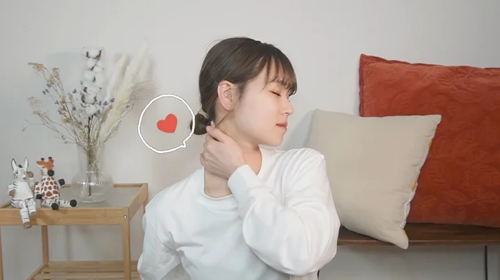 Step 5、按压肩颈肌肉