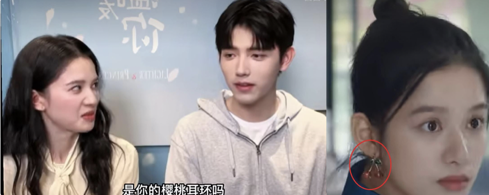 还记得她喜欢可爱樱桃耳环