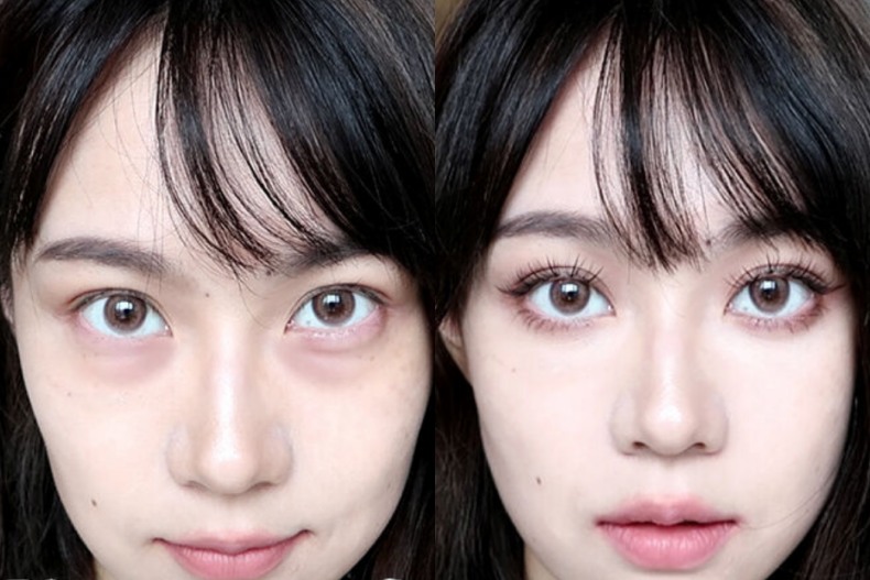 这样「干湿分离遮瑕法」，相比起先用遮瑕膏再上粉底液，这样一层一层的遮瑕法更不容易移位！