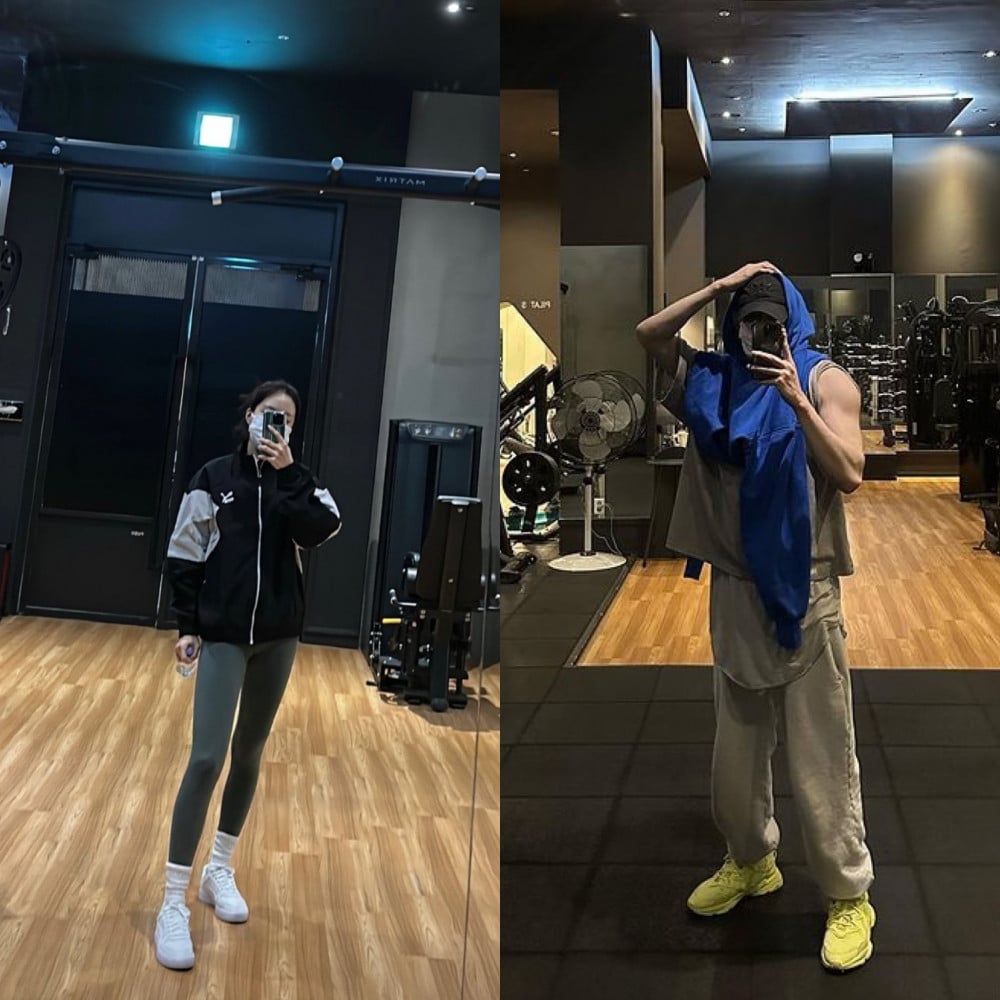 出现在同个健身房