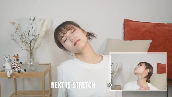 Step 8、大幅度活动肩颈