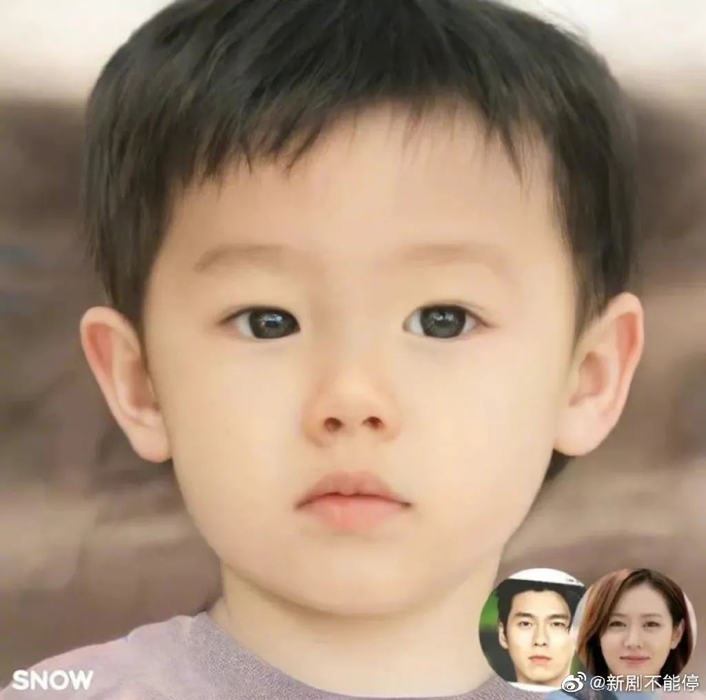 孩子合成正脸照曝光