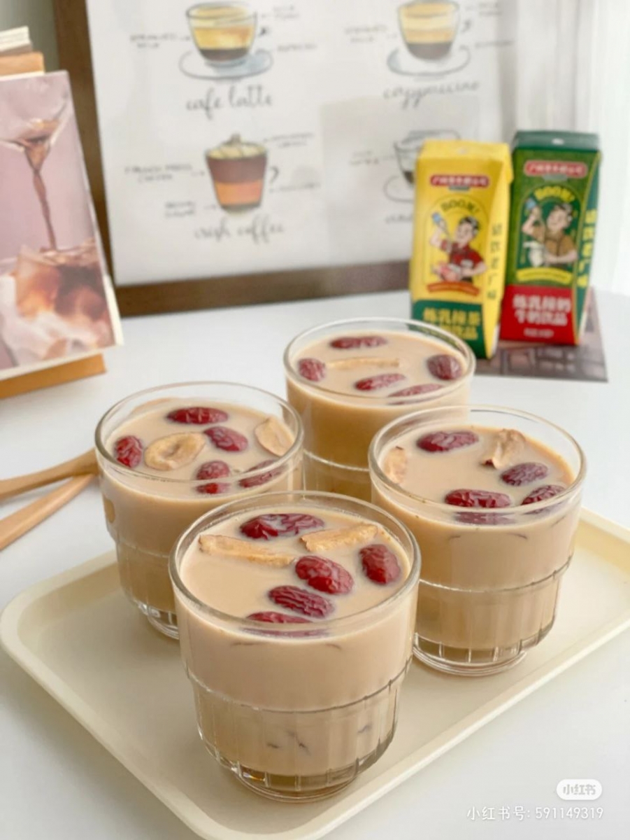 ⑧ 姜枣热奶茶(养生女孩必备!)