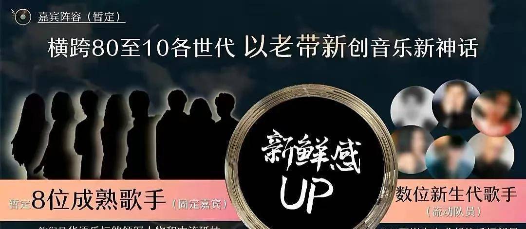 但将由8位“成熟歌手”作为常驻嘉宾,数位新生代歌手需要通过赛制争取常驻机会