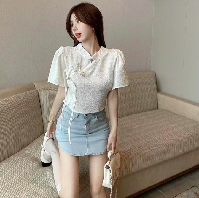 1、改良版旗袍短款上衣