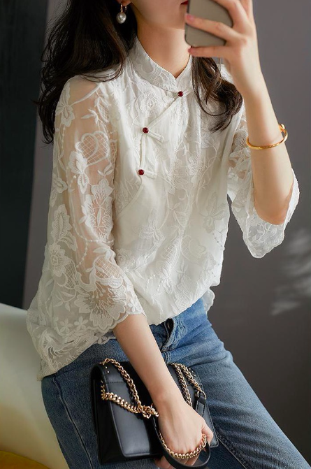 6、中国风现代改良旗袍上衣