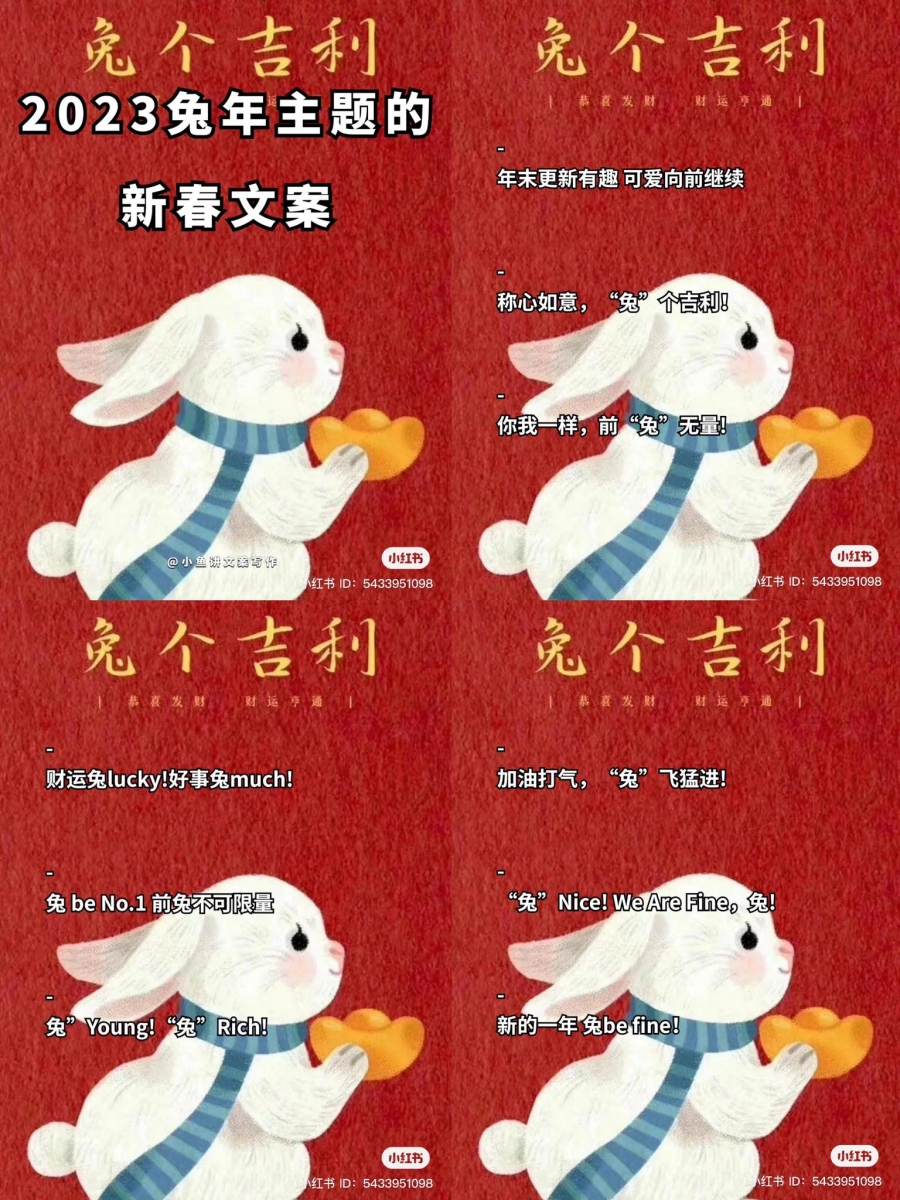新春“兔”年文案