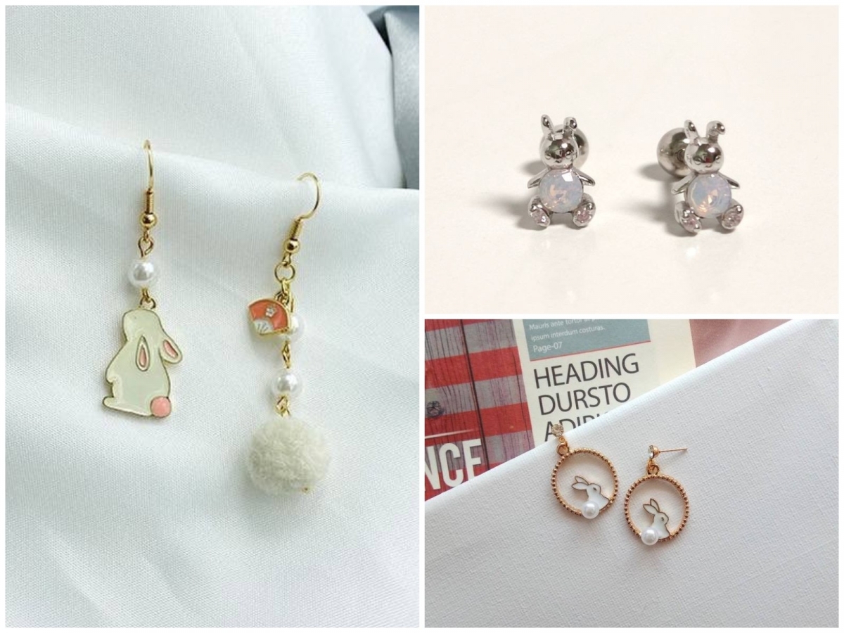 7 款 Shopee 「小众兔子耳环」