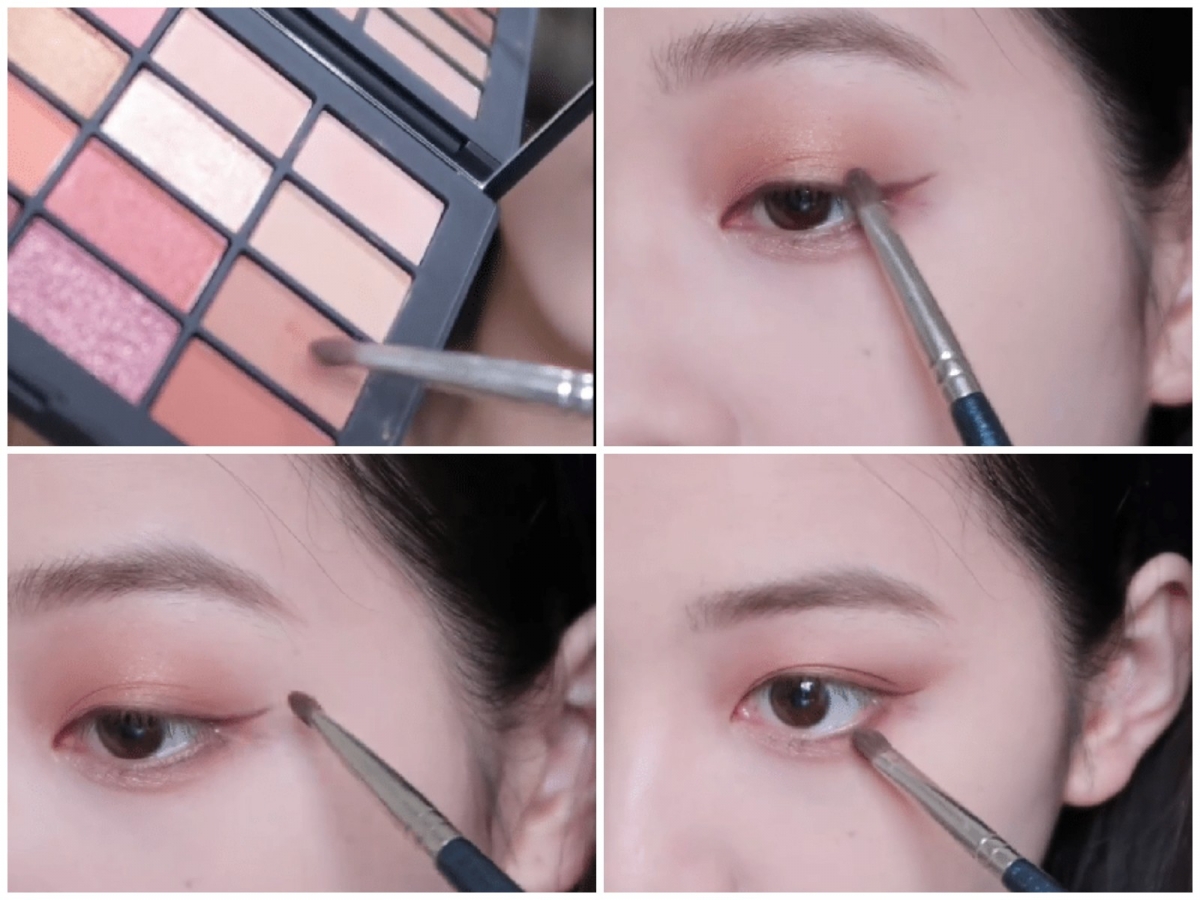 Step 4:橘粉色加深眼尾