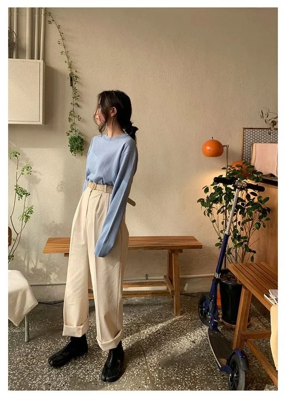 2、直脚裤