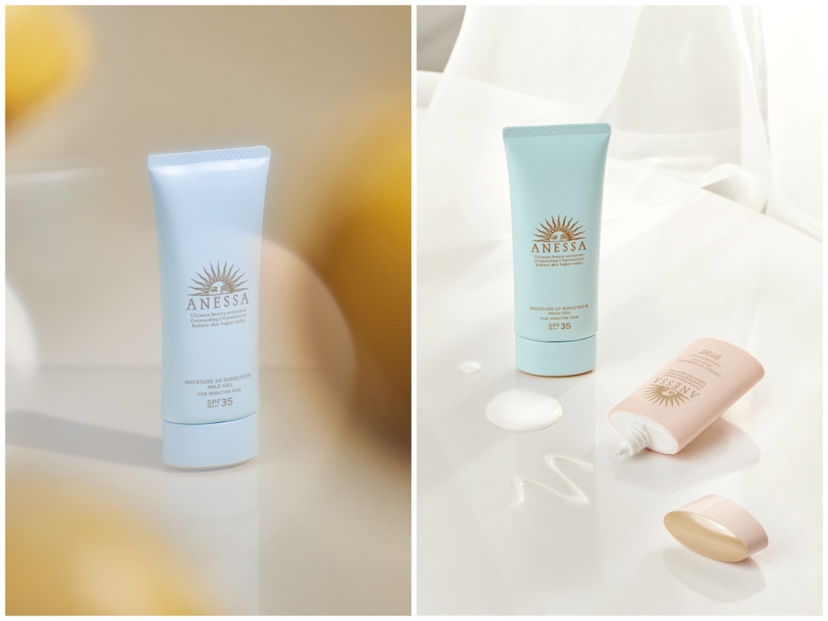 1、ANESSA Moisture UV Sunscreen Mild Gel N SPF 35 PA+++ 90g