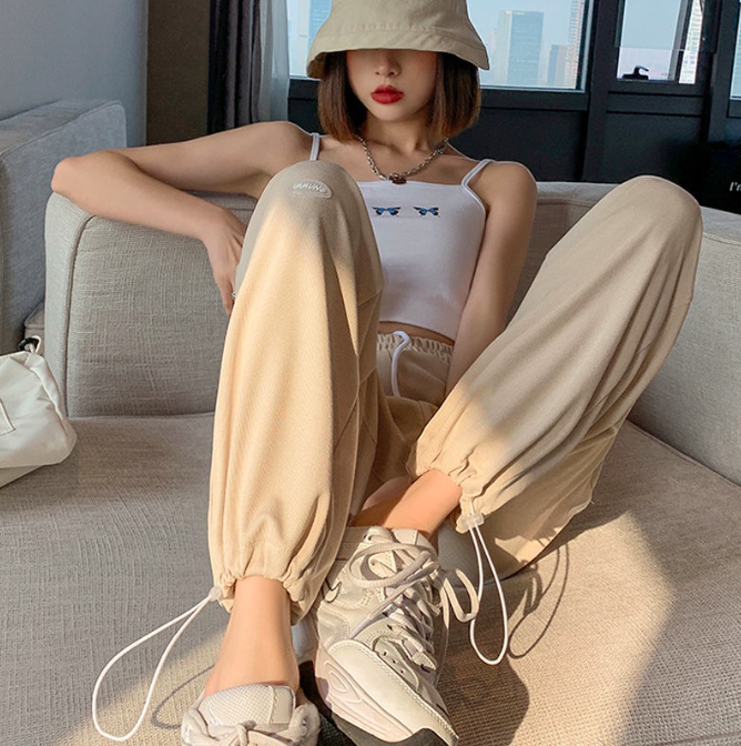 5、冰丝阔腿裤子