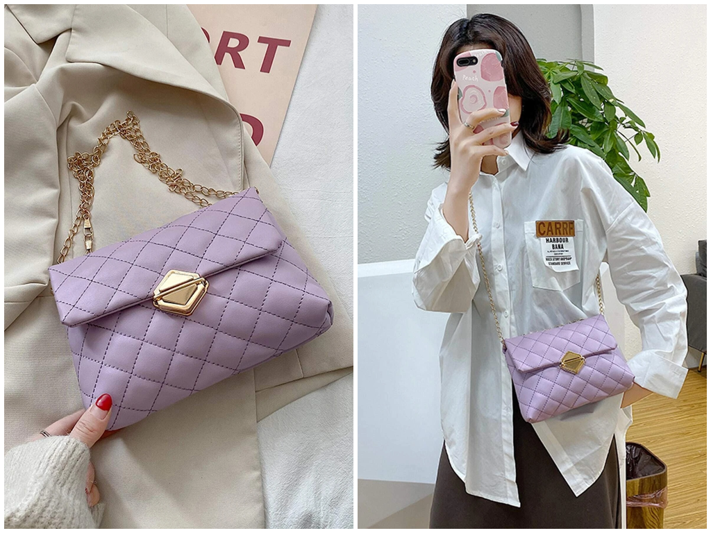 6、Quilted Chain Shoulder Bag