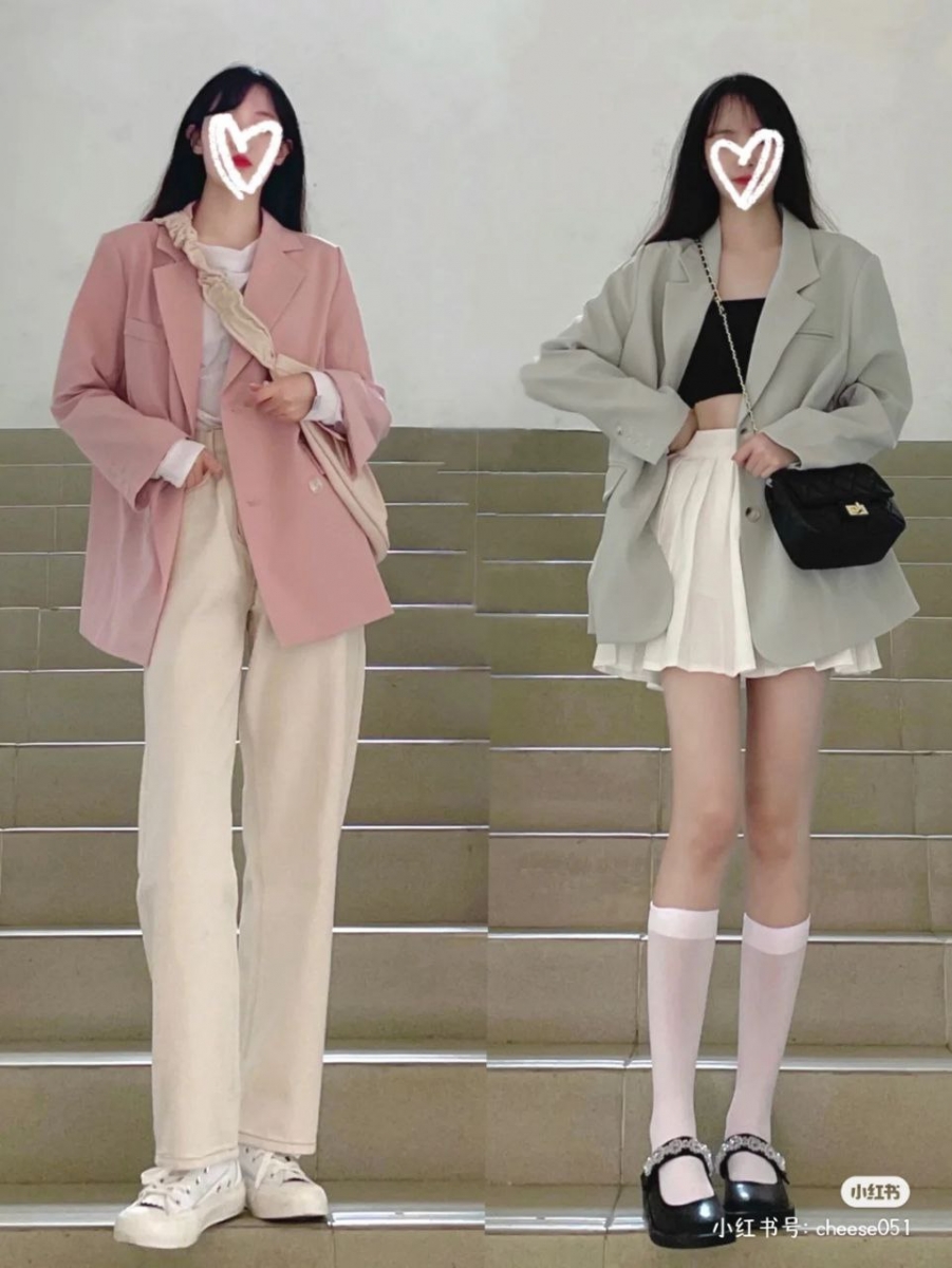 包包和裤子/内搭/ 鞋子形成色彩呼应