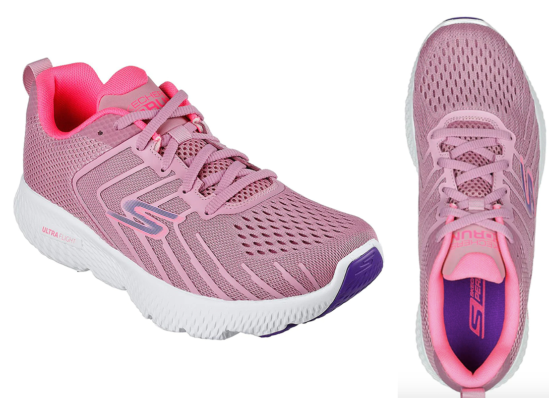 7、Skechers Women Tech Running Power Shoes - 130008-MVE