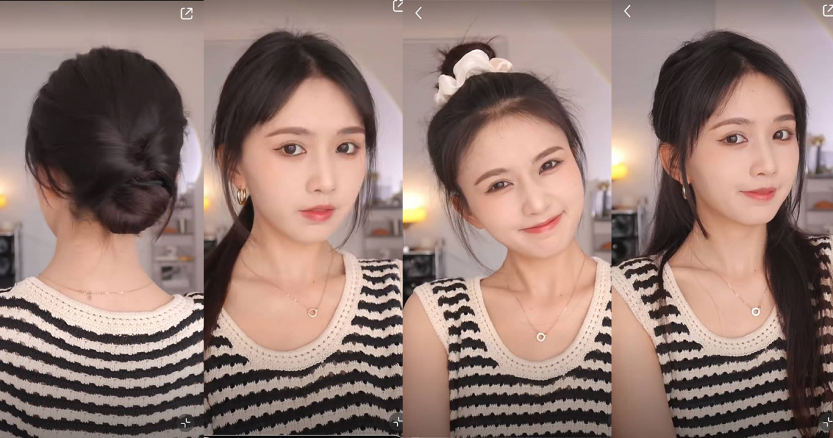 用一根皮筋轻松搞定这4款发型