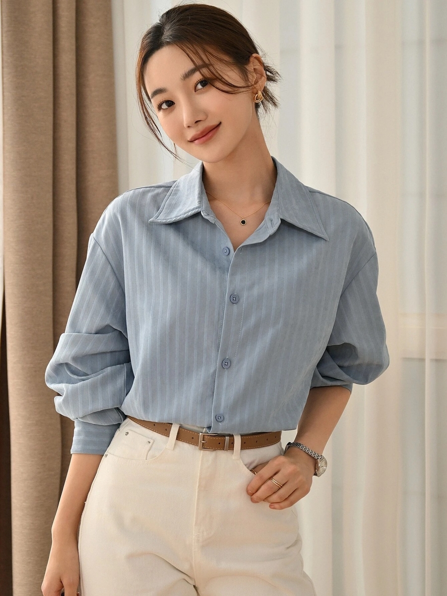 8 款 Shein 温柔韩系衬衫