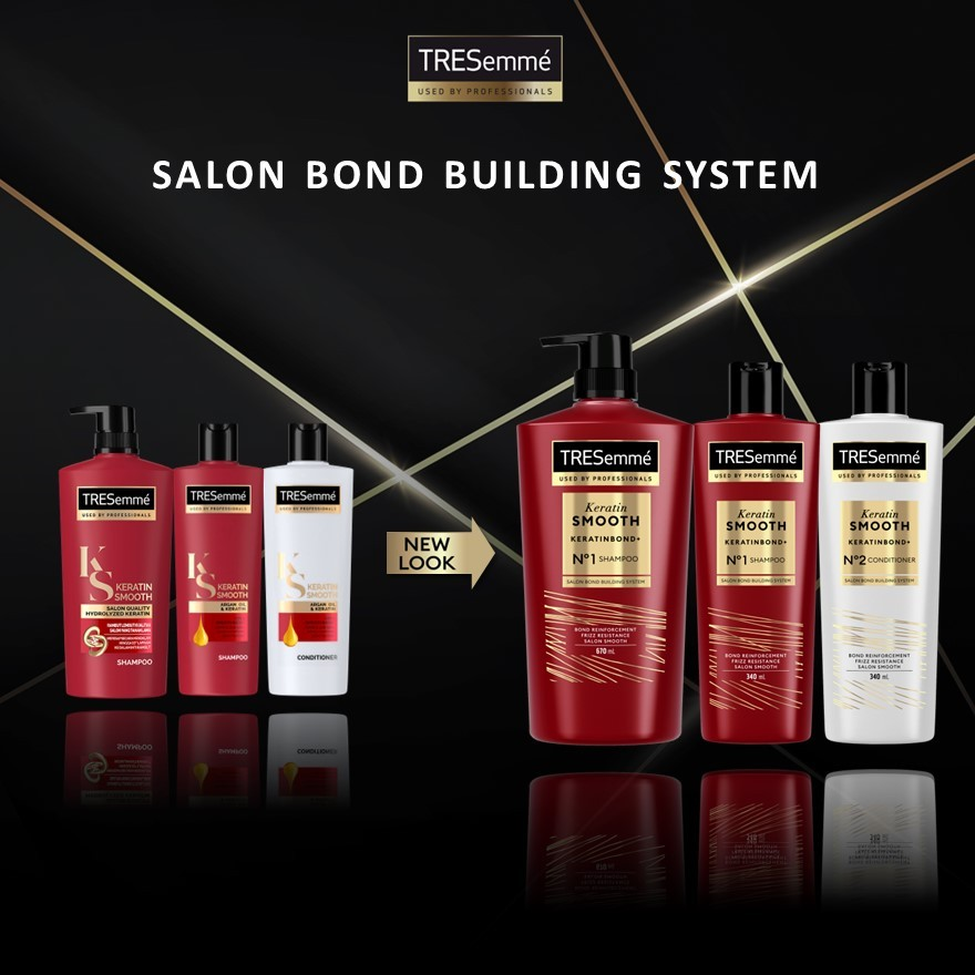 3、TRESEMME 角蛋白系列(Keratin Smooth Shampoo & Conditioner)