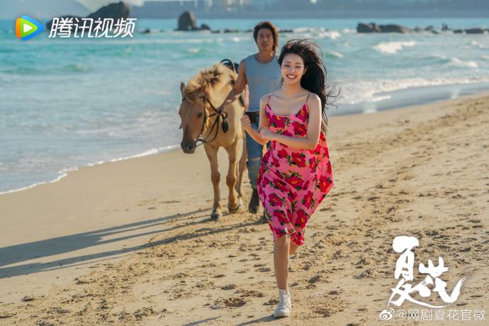 《夏花》讲述一名身患癌症的花季少女「何冉」（徐若晗 饰），爱上一位落魄的文艺大叔「萧寒」（言承旭 饰）