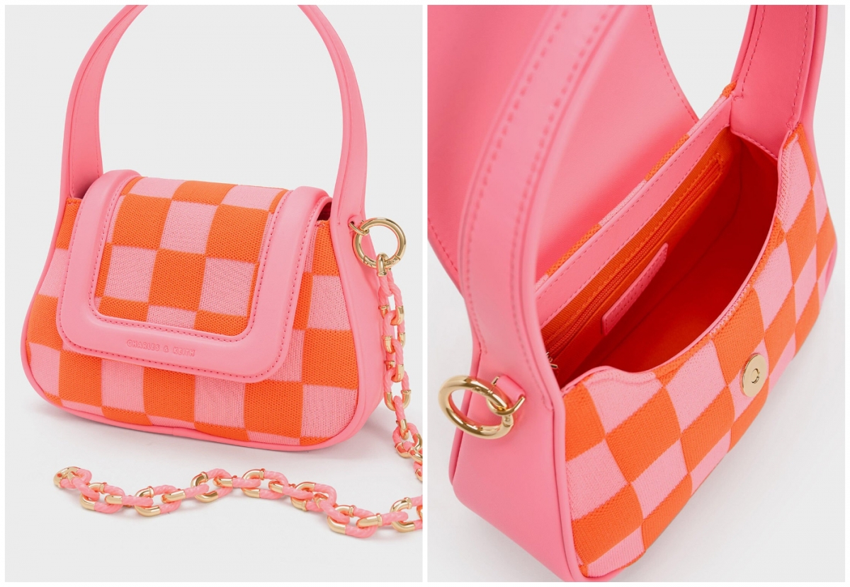 8、Shiloh Checkerboard Top Handle Bag