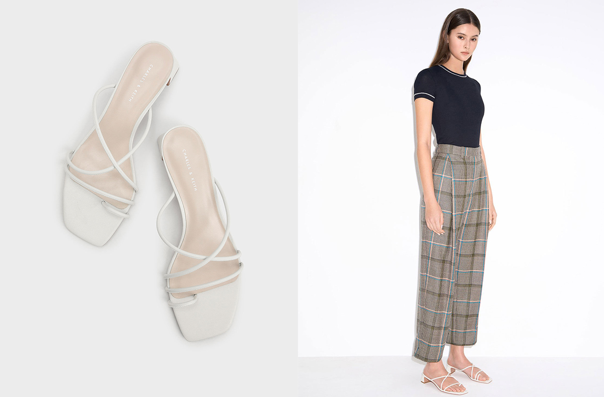 2、Strappy Toe Ring Sandals