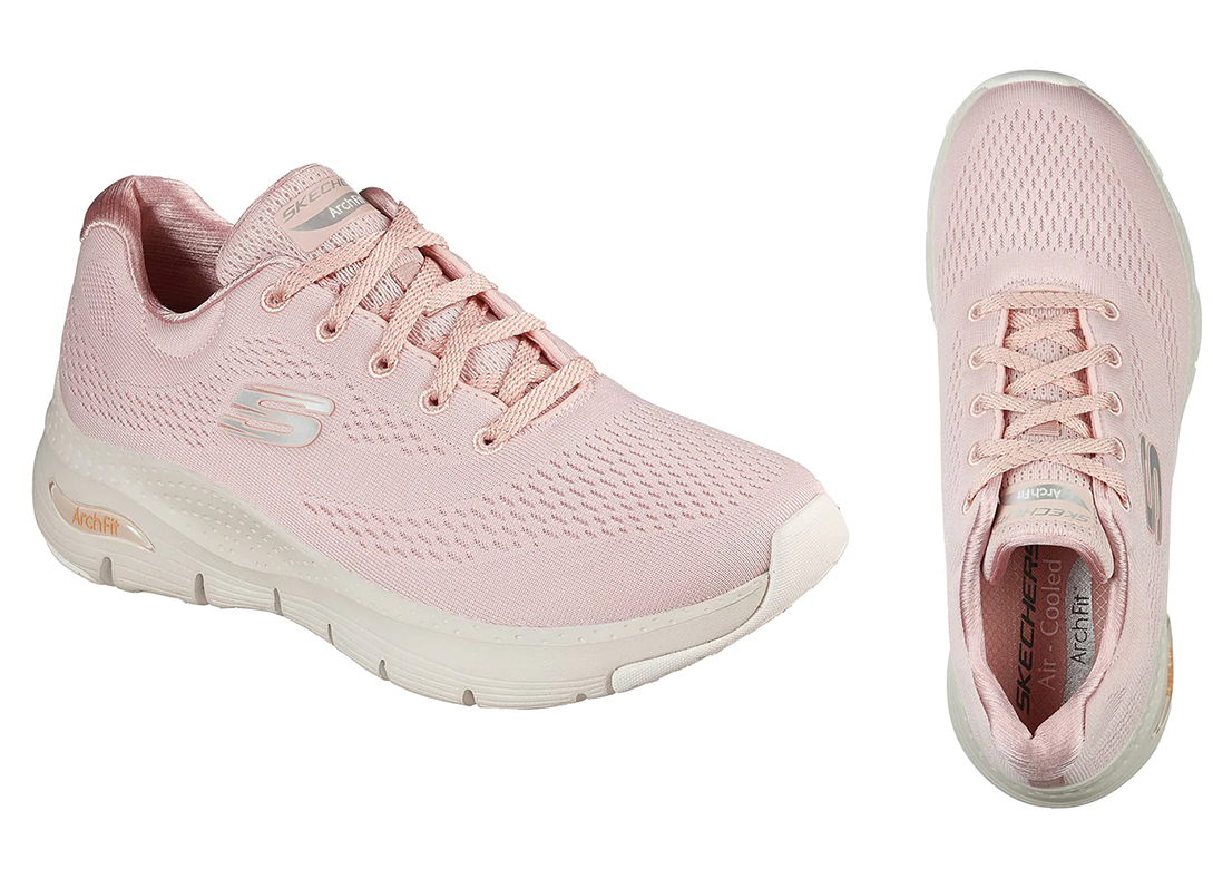 5、Skechers Women Sport Arch Fit Shoes - 149057-LTPK