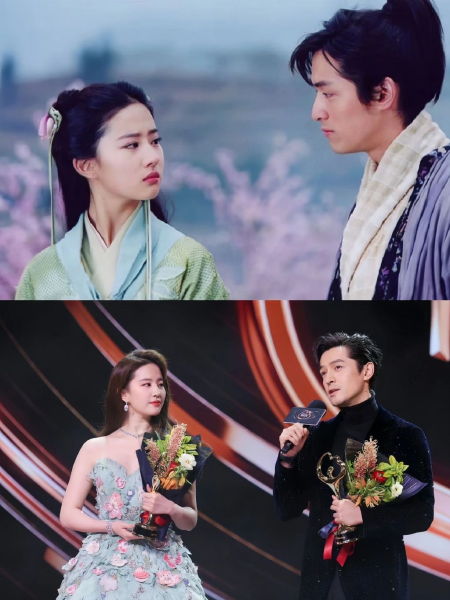 《仙剑奇侠传》主演群的“顶峰相见”可以说是这场充满戏剧性的晚会中相对圆满的一幕