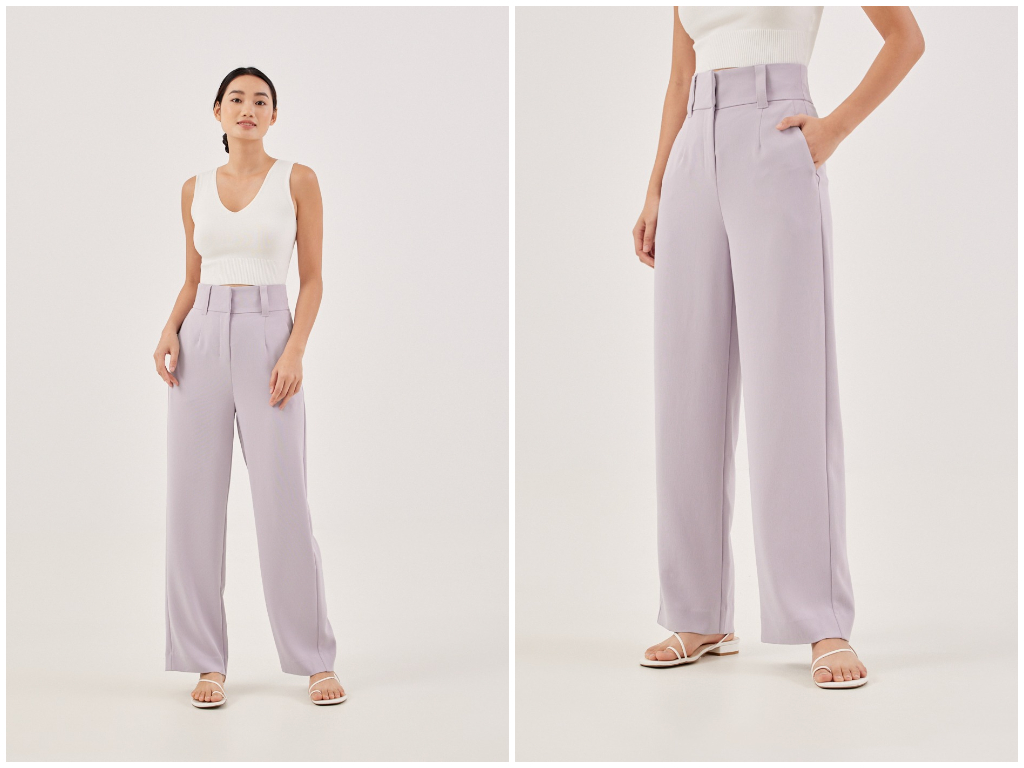 2、Morie Regular High Waisted Straight Leg Pants