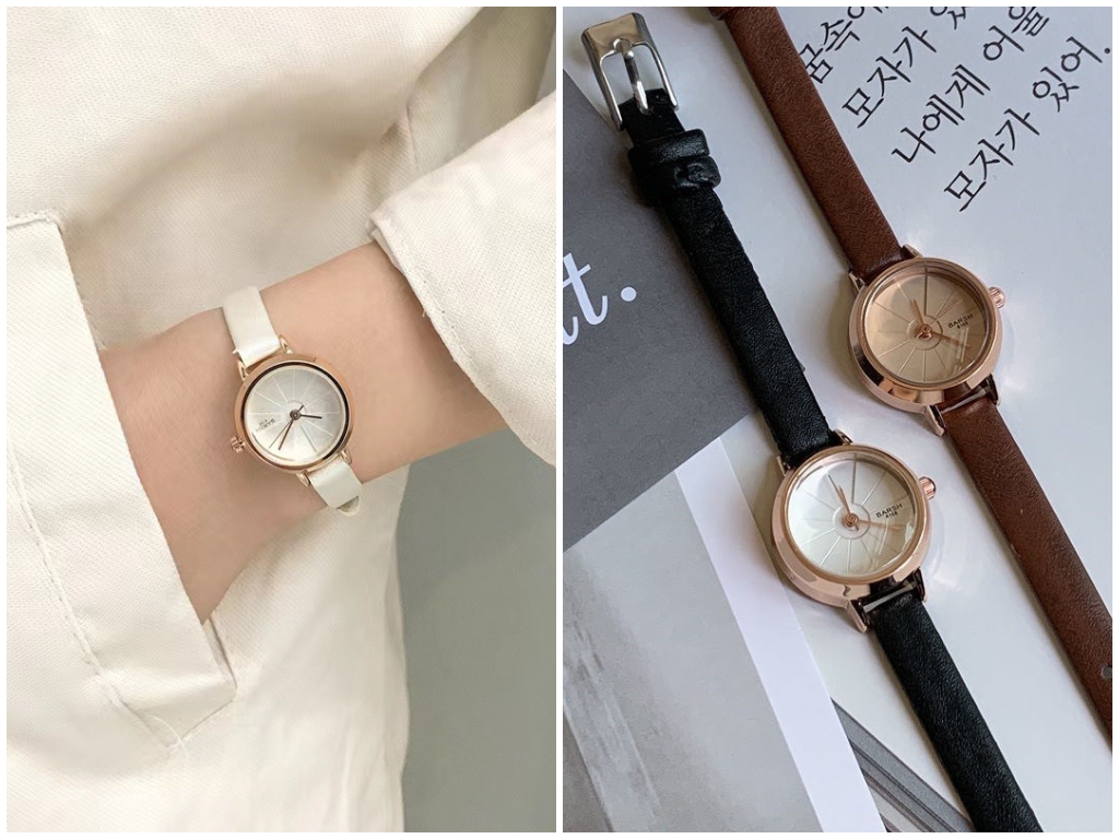 1、复古圆形表盘石英石表