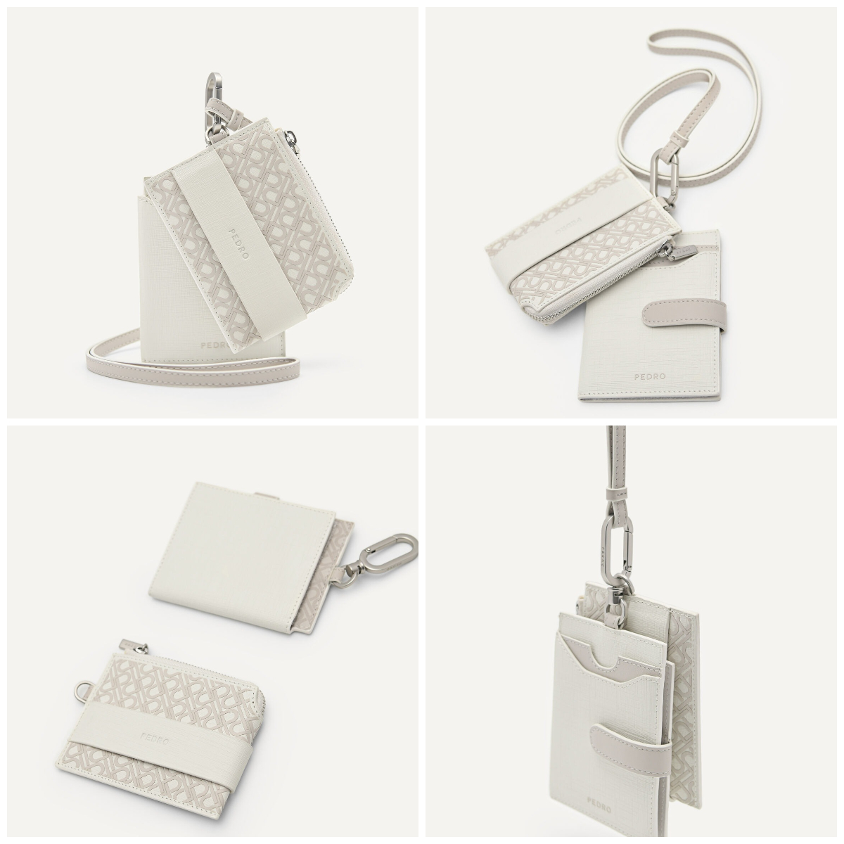 7、PEDRO Icon Leather Card Holder with Lanyard