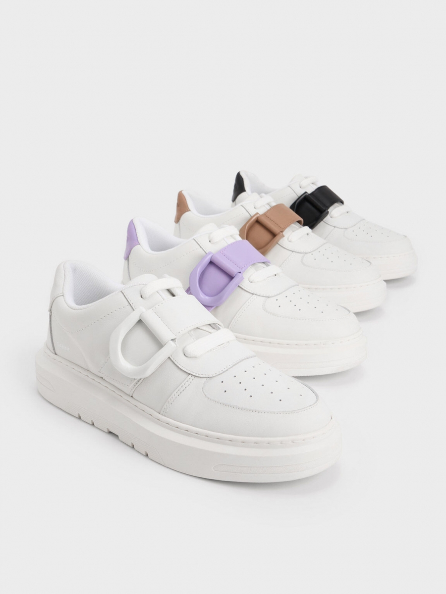 Gabine Leather Low-Top Sneakers