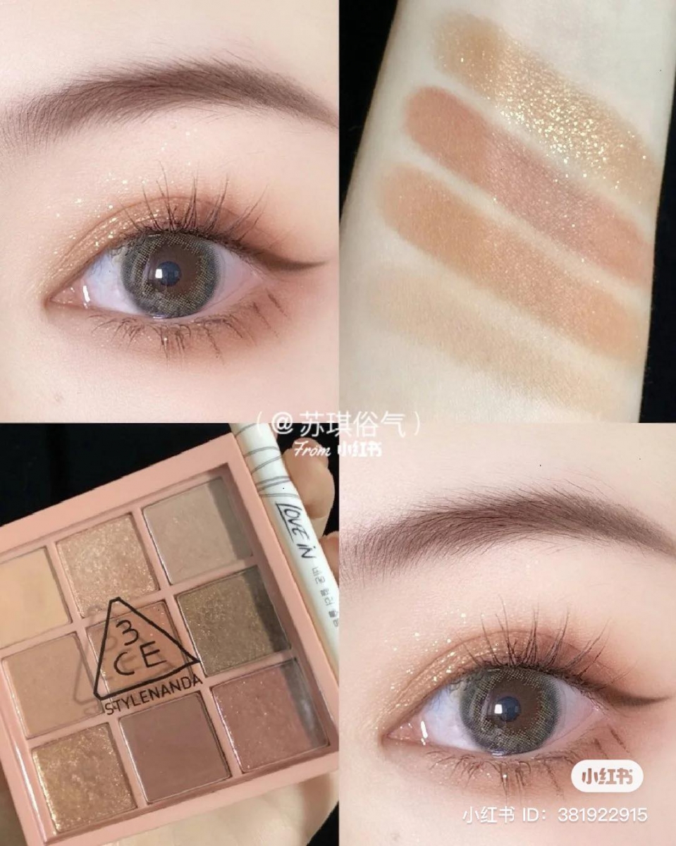 3CE 橘棕九宫格盘