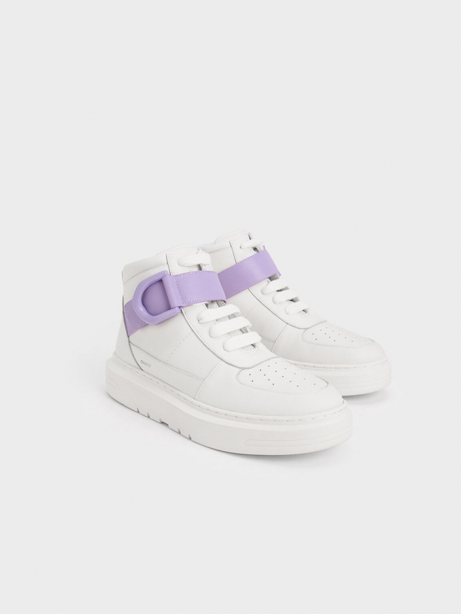 Gabine Leather High-Top Sneakers