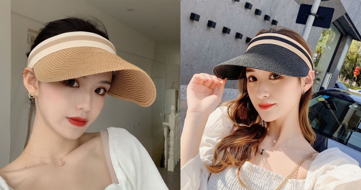 4、韩系风遮阳帽