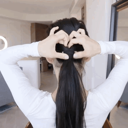 Step 3：反折增加发量感