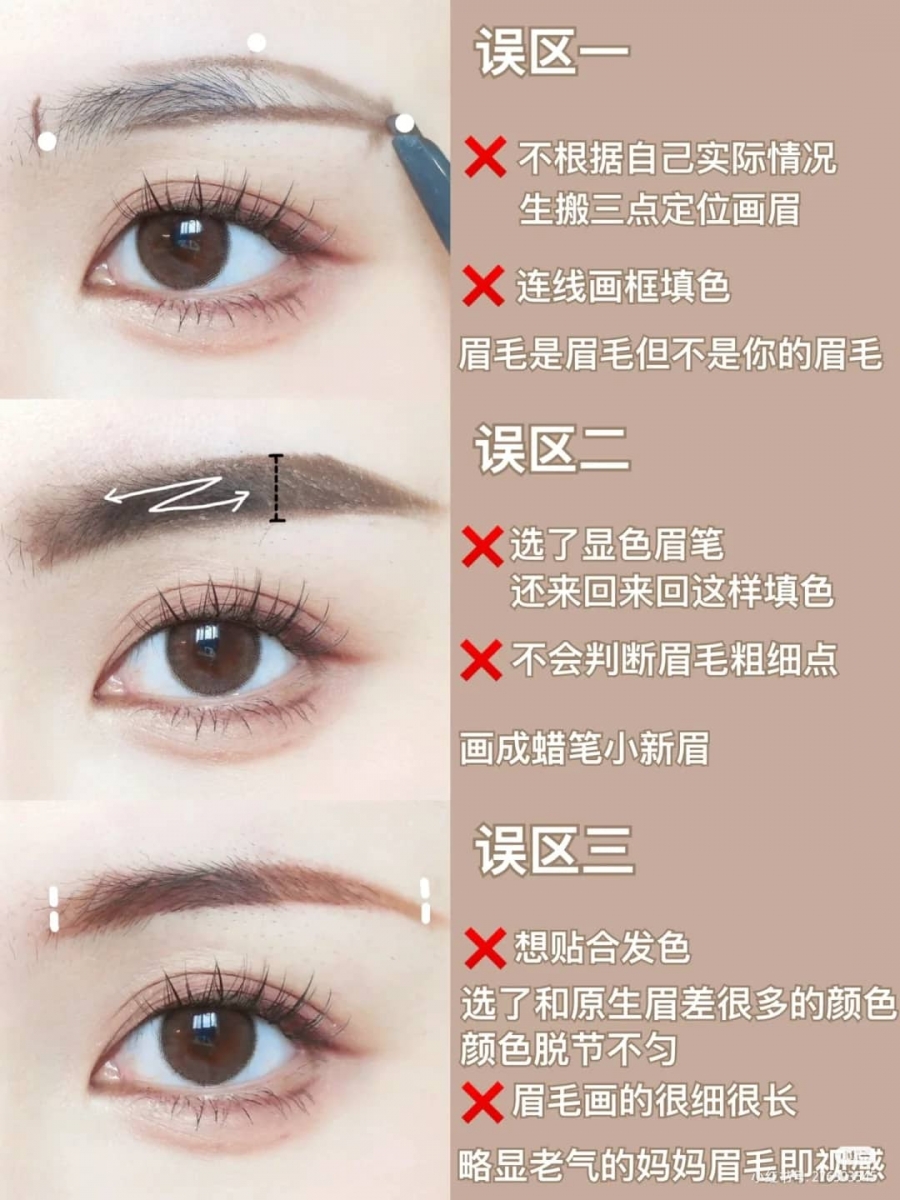 画眉误区
