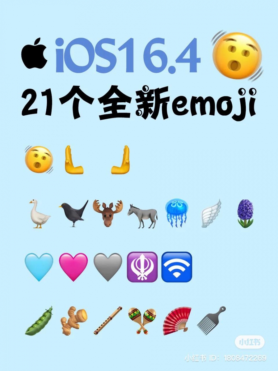 iOS 16.4 表情包