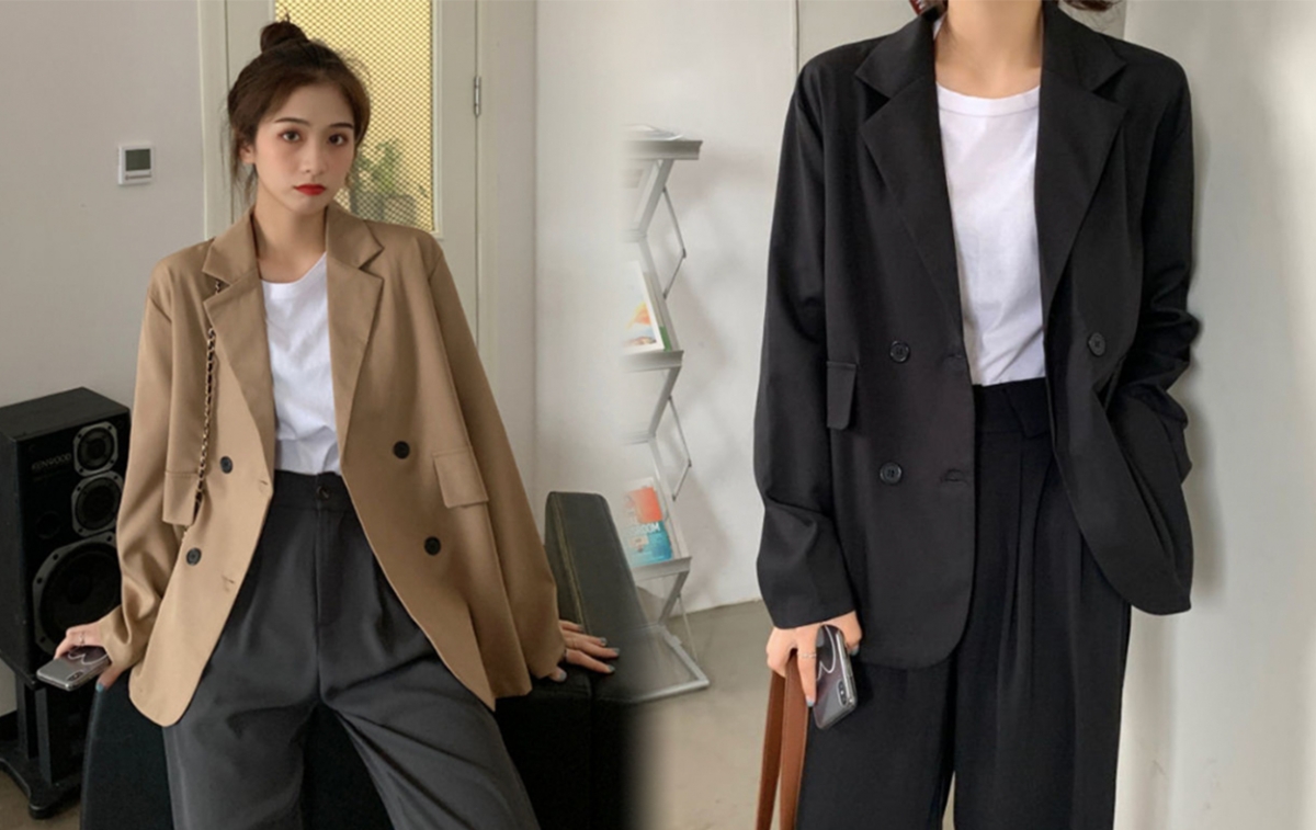 6、韩系宽松版型西装外套
