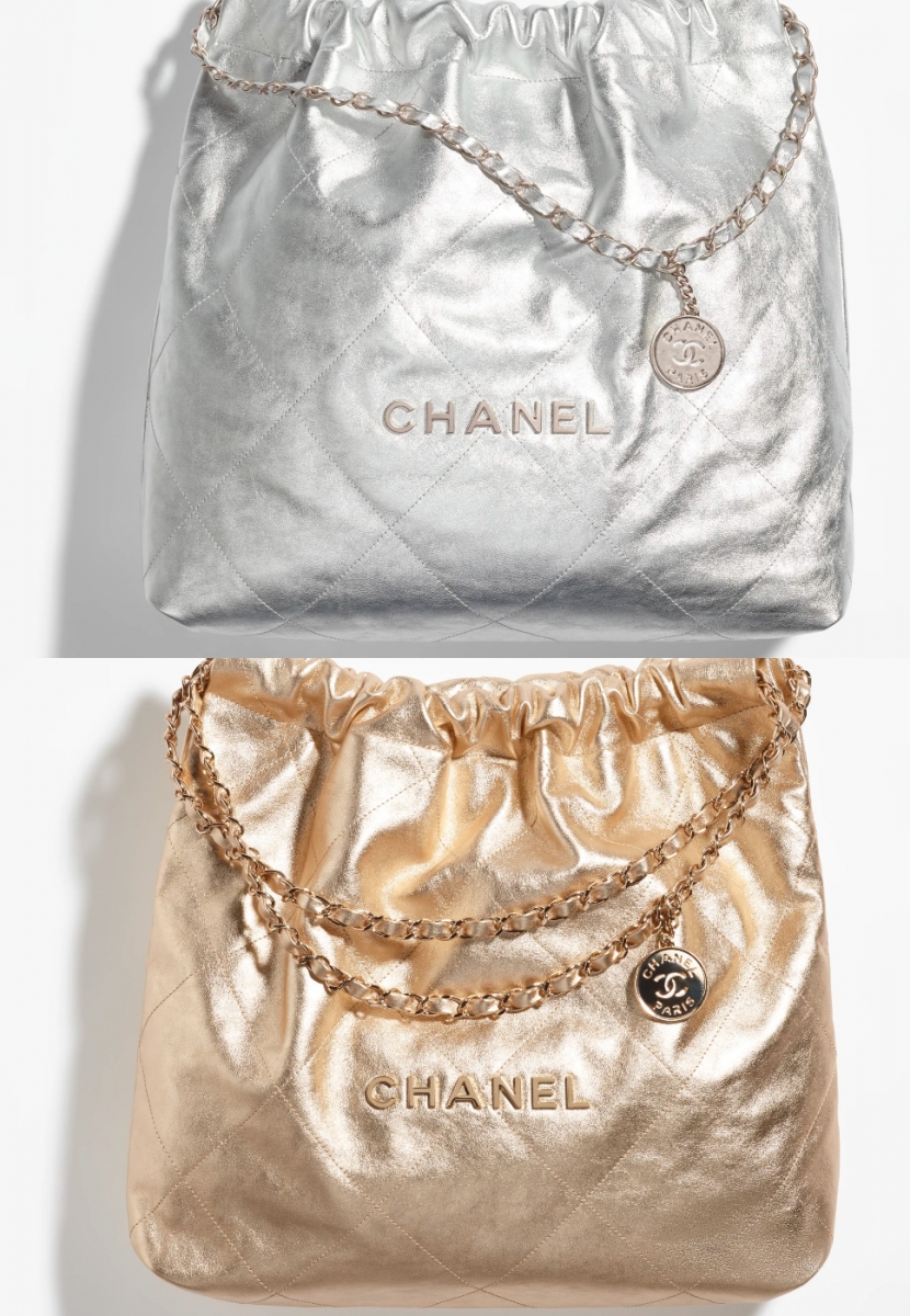 Chanel 22 Handbag - 金属质感小牛皮