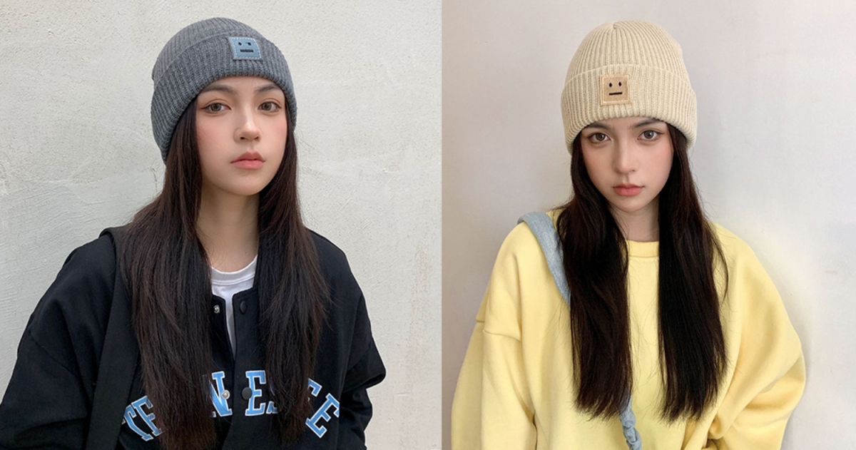 5、时尚百搭的针织帽